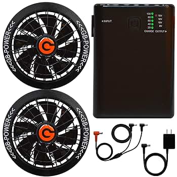 Amazon.co.jp: [GB-POWER] ファン付きベスト 15V ファン+